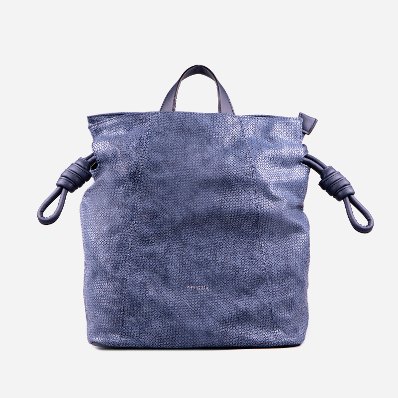 bolso mochila trenza azul 25116