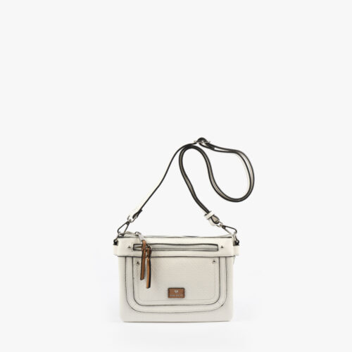 BOLSO BANDOLERA BLANCO 40130 frontal BOLSO BANDOLERA BLANCO 40130 frontal