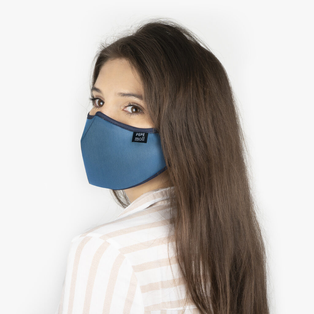 Mascarillas azul indigo unisex