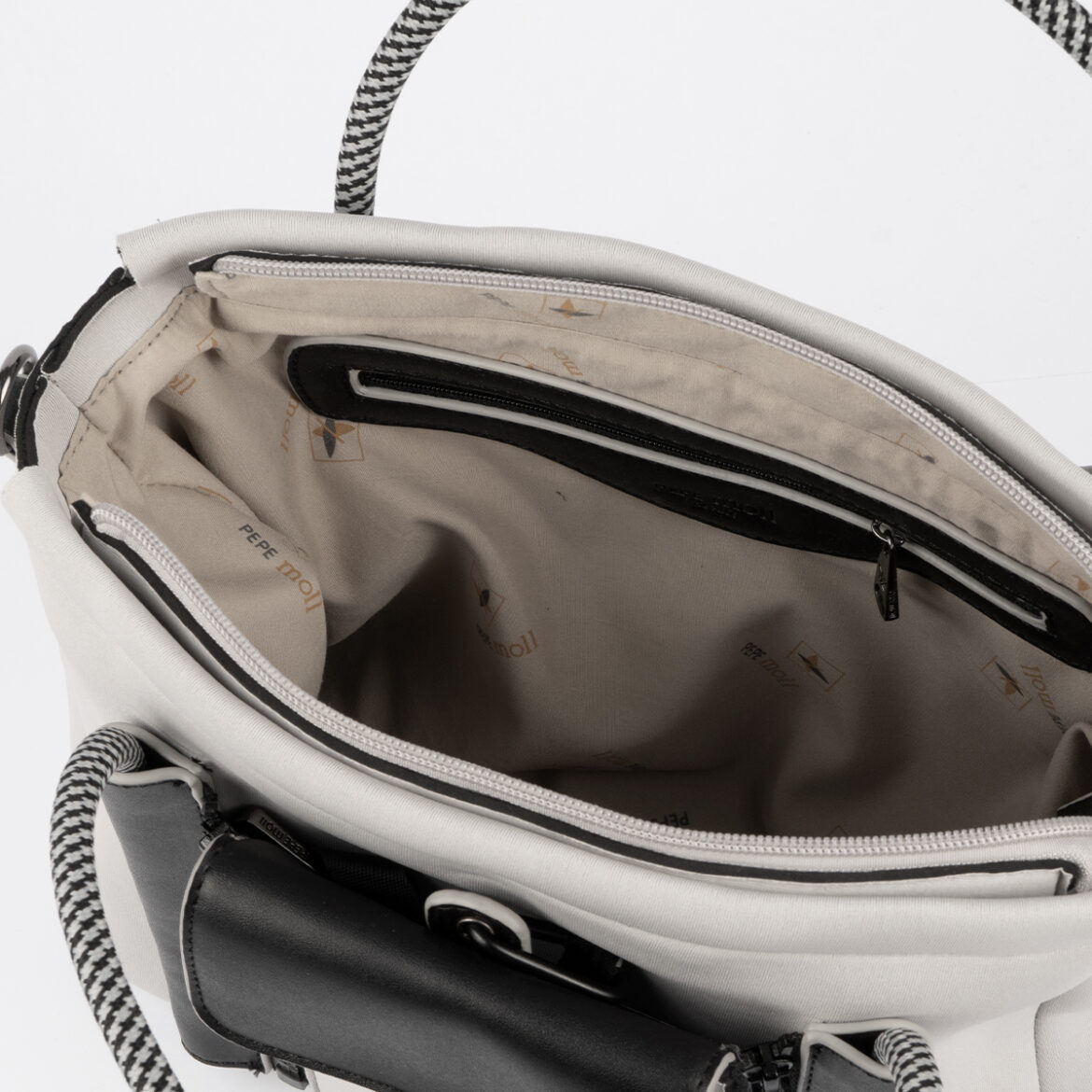 Bolso de mano gris 28141