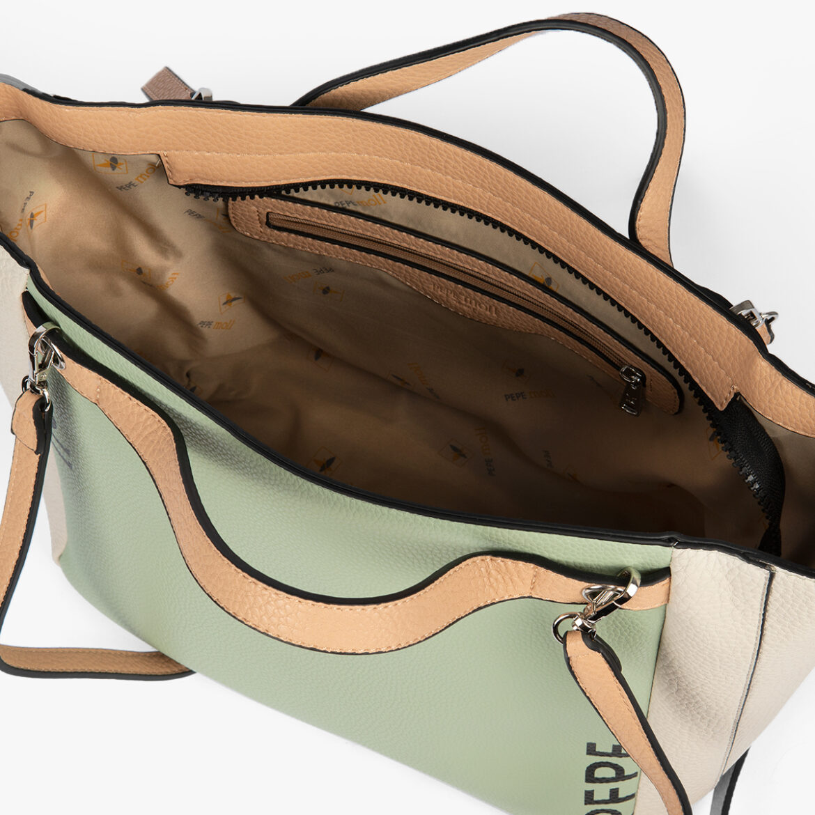 Bolso de mano verde 33012