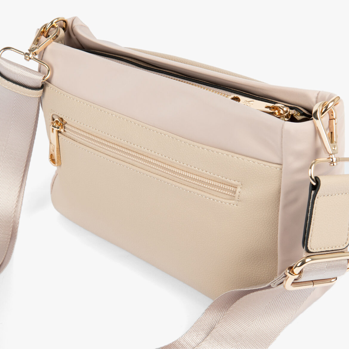 Bolso bandolera crema 44126