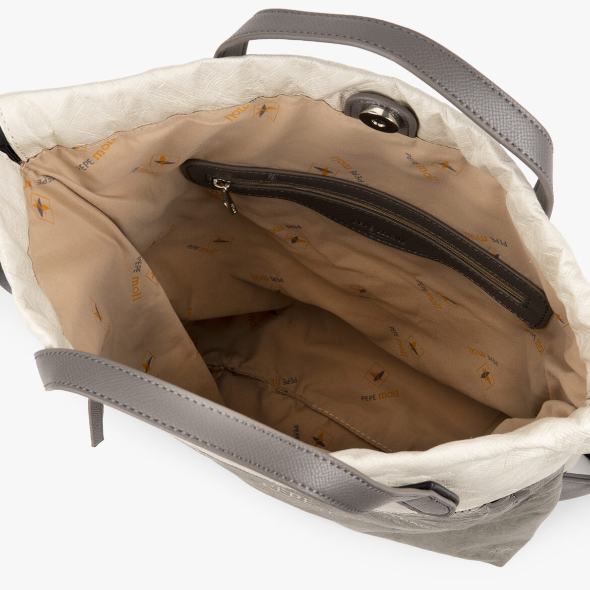 Bolso mochila gris 25136