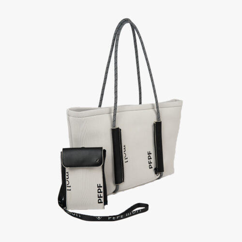 Bolso de hombro gris 28140