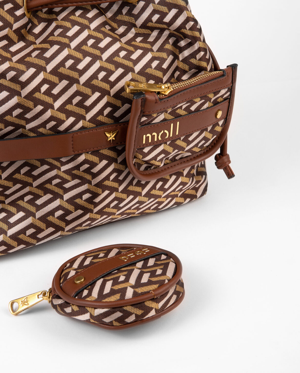 Bolso bandolera marrón 222302