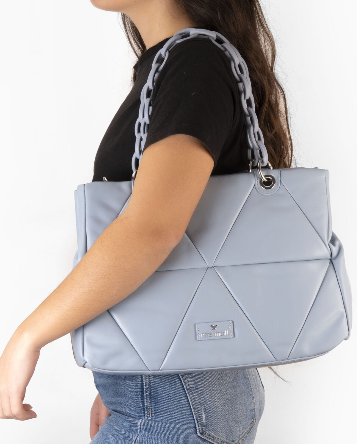 Bolso de hombro azul 231240