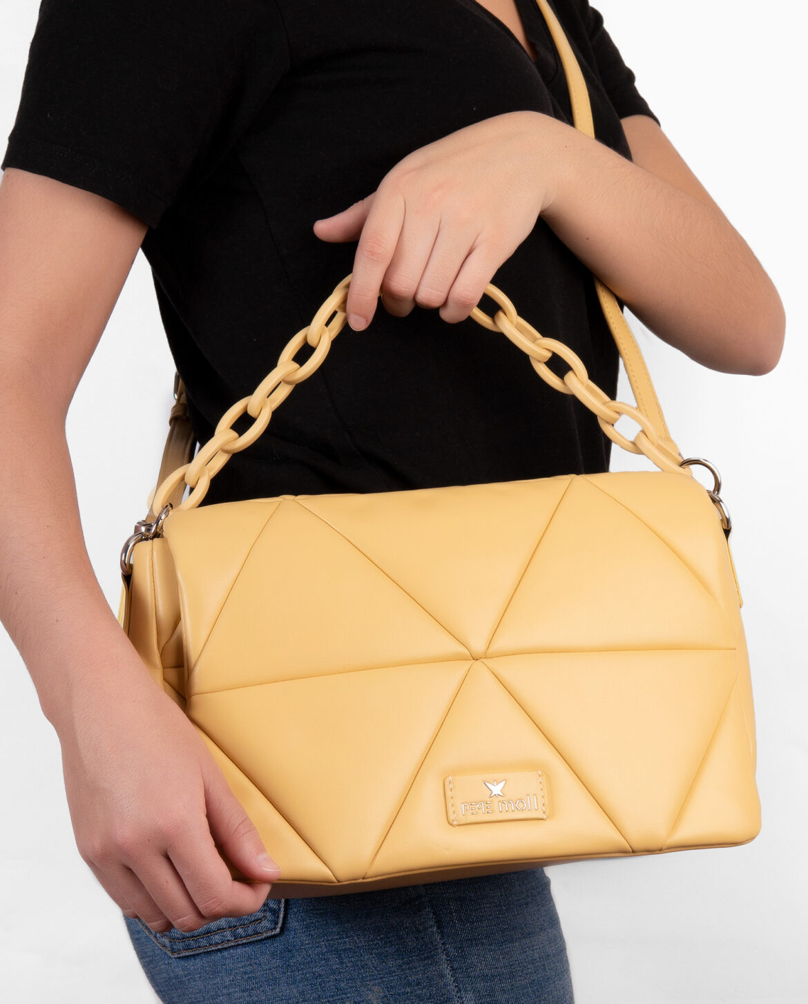 Bolso de mano amarillo 231241