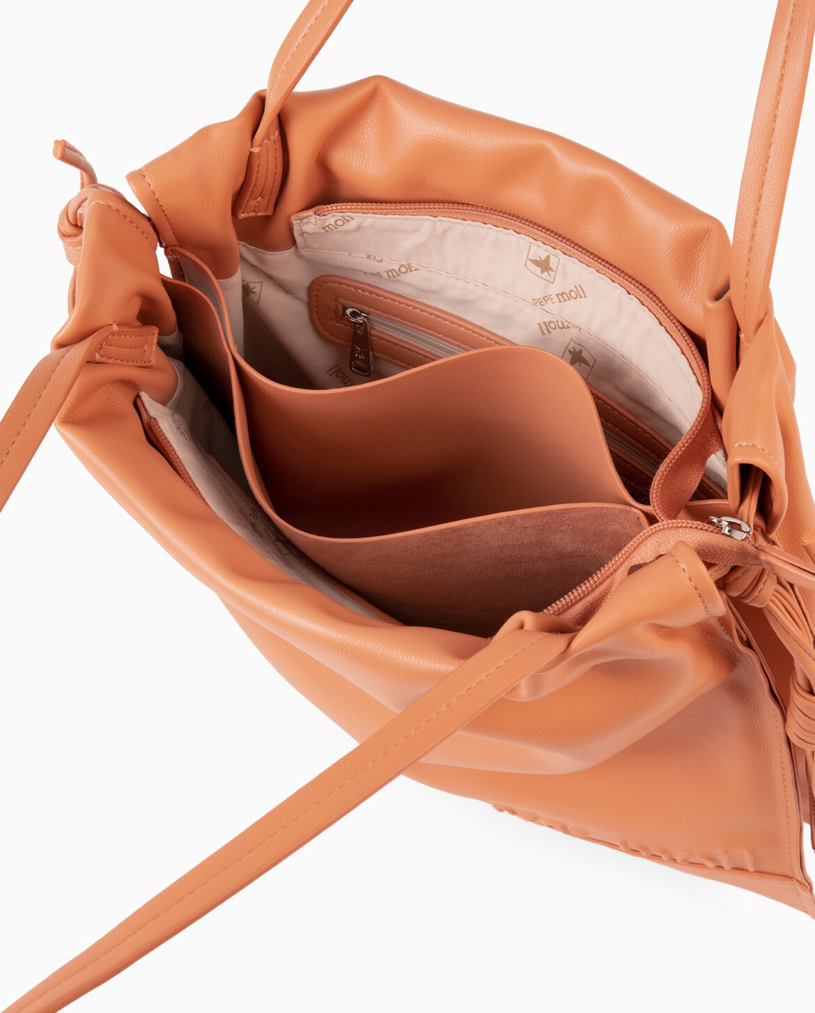 Bolso de hombro peach 231343