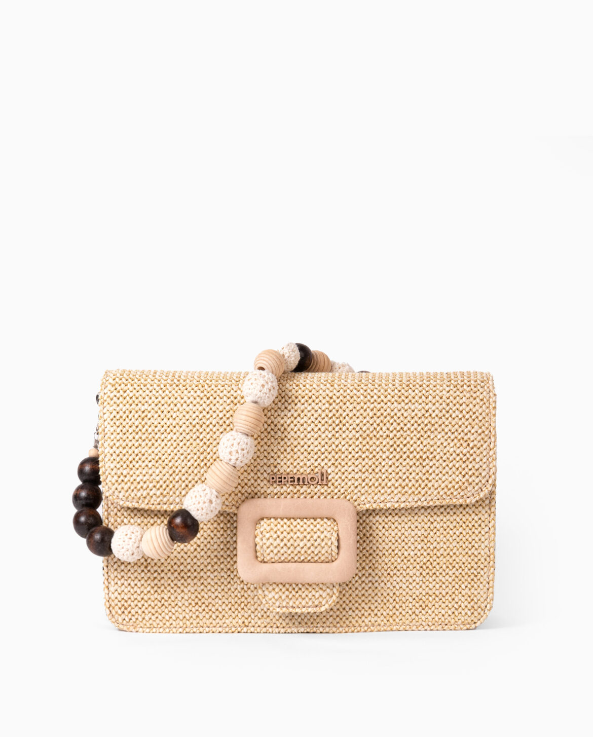 Bolso de mano beige 231390