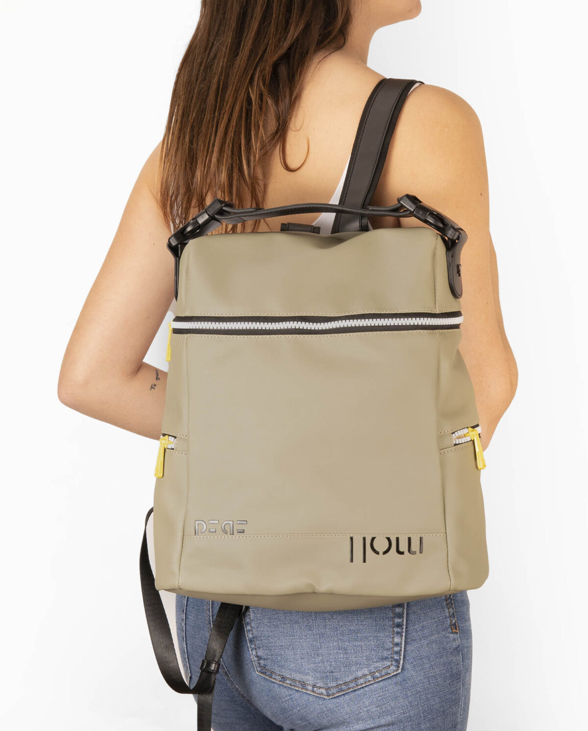 Bolso mochila verde 231101