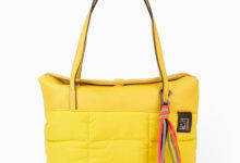 Bolso de hombro amarillo 231172