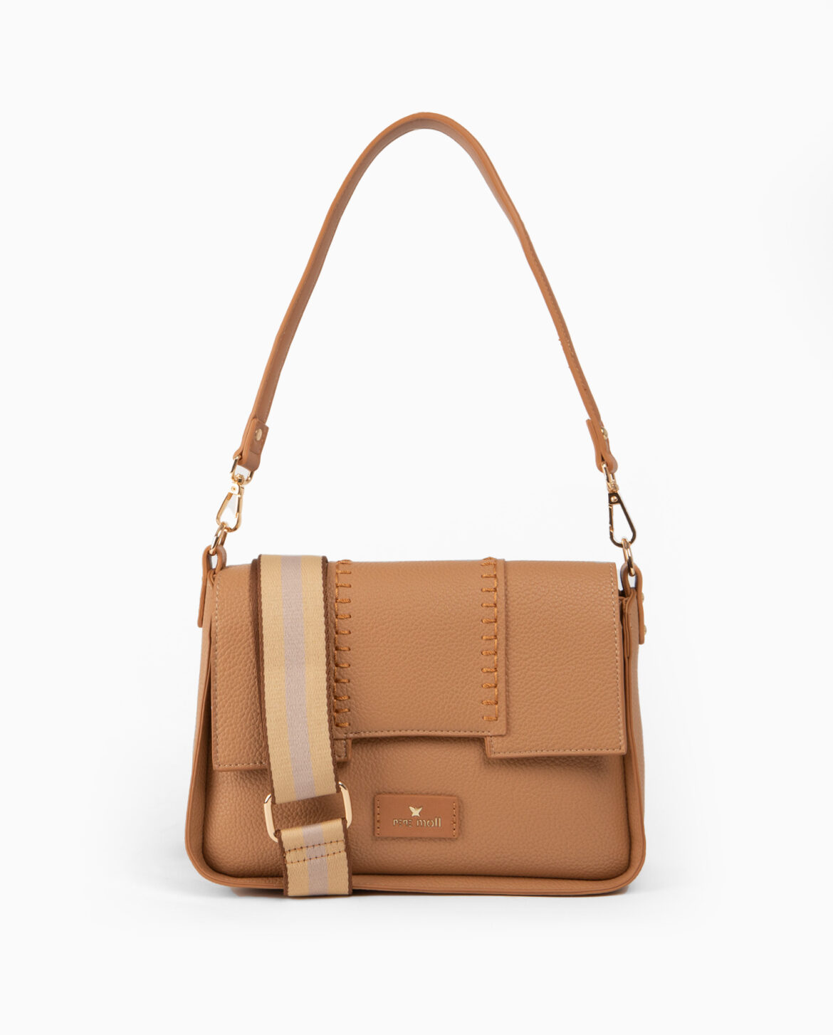 Bolso de hombro marrón 231263