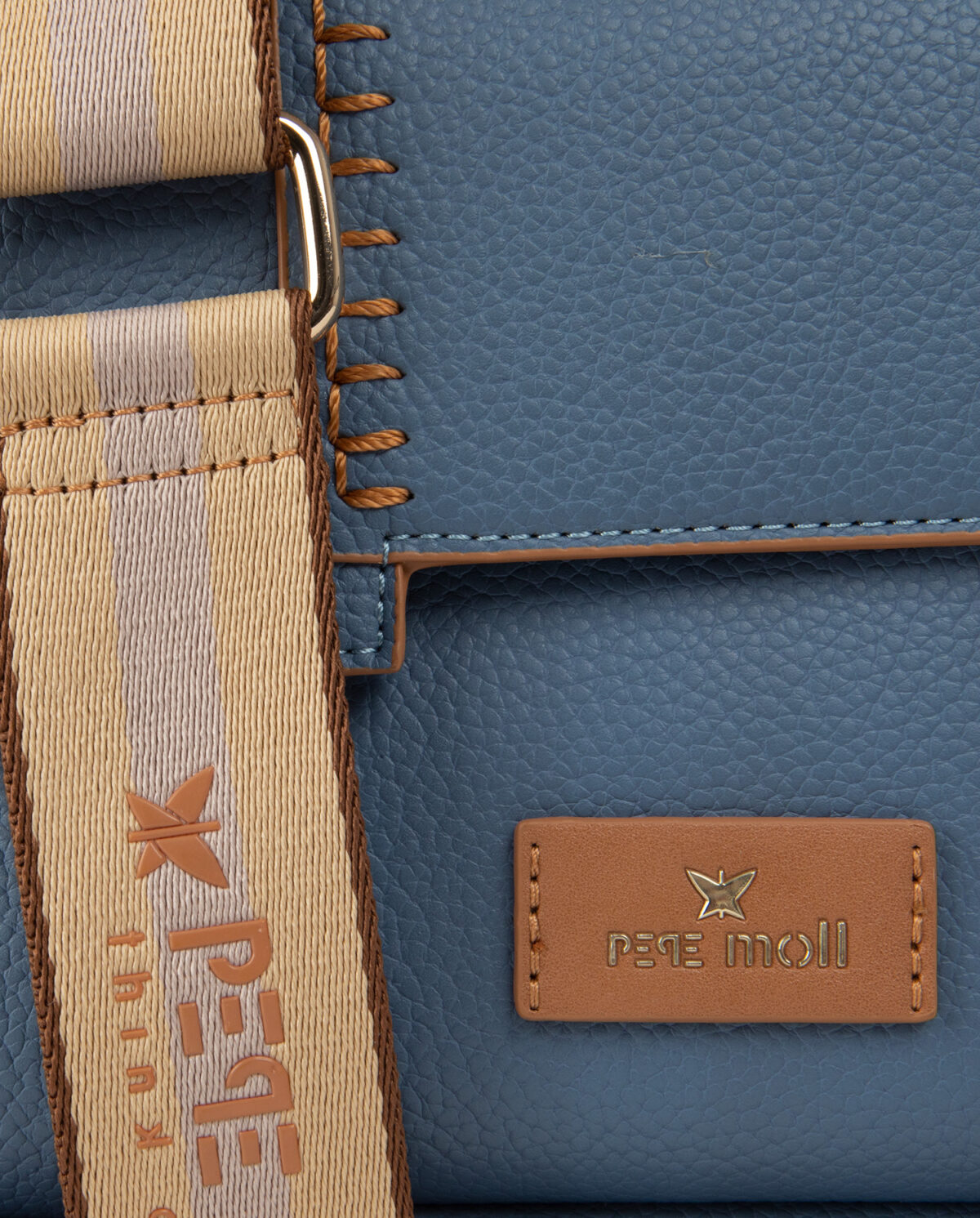 Bolso de hombro azul 231263