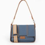 Bolso de hombro azul 231263