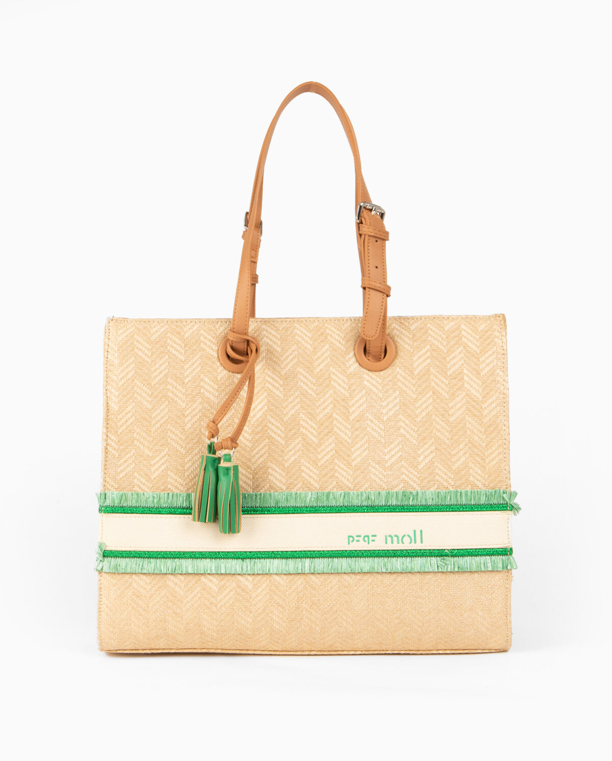 Bolso de hombro verde 231290