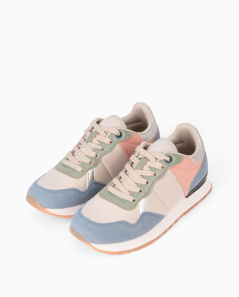 Zapatilla de mujer multicolor azul 231801