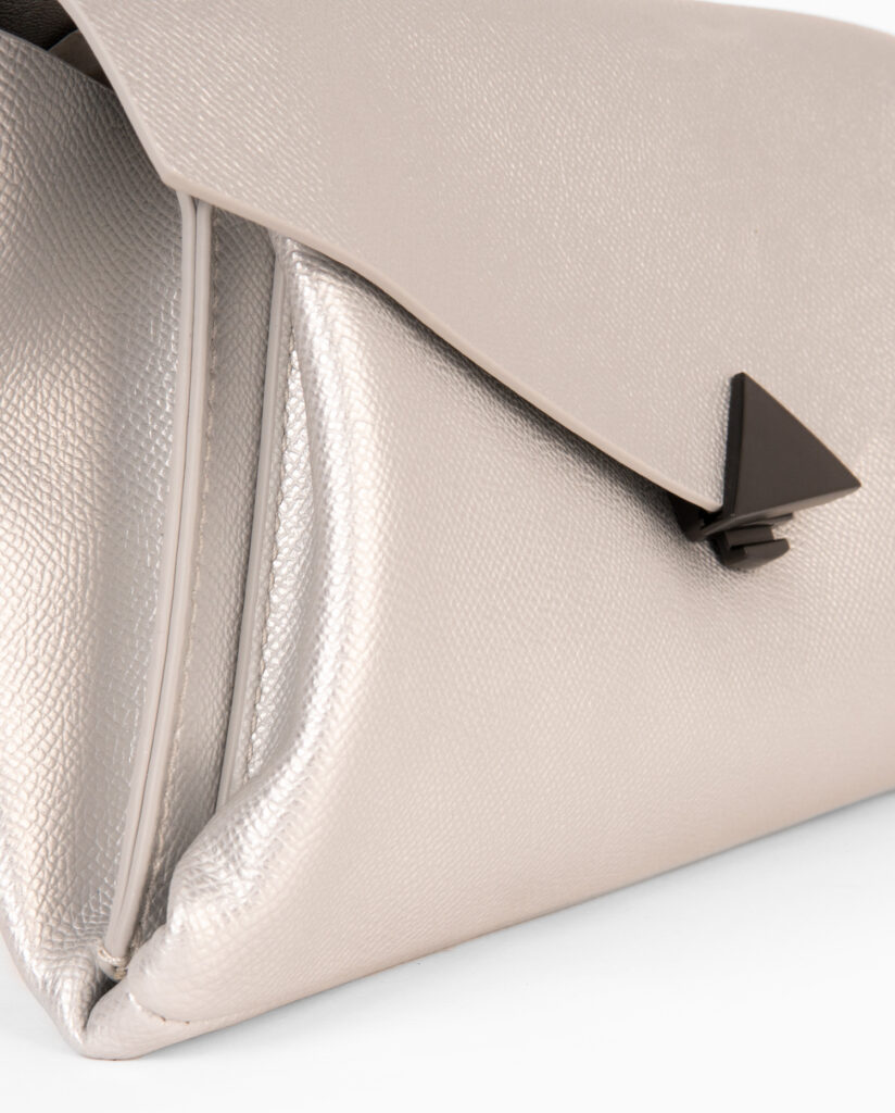 Bolso de mano plata 231394