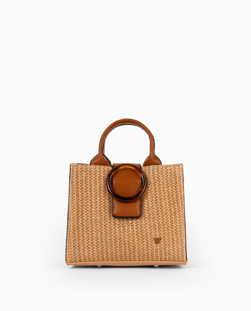 Bolso de mano marrón 231402