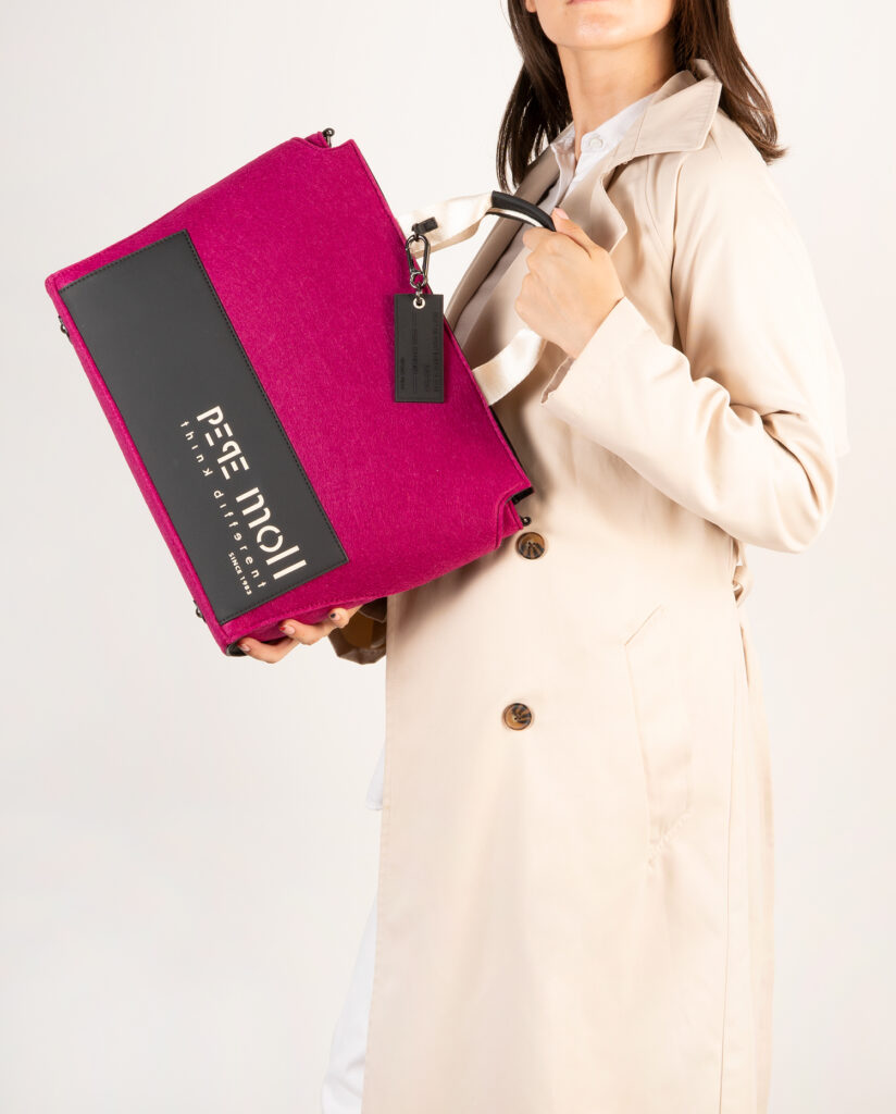 Bolso de mano fucsia 232111