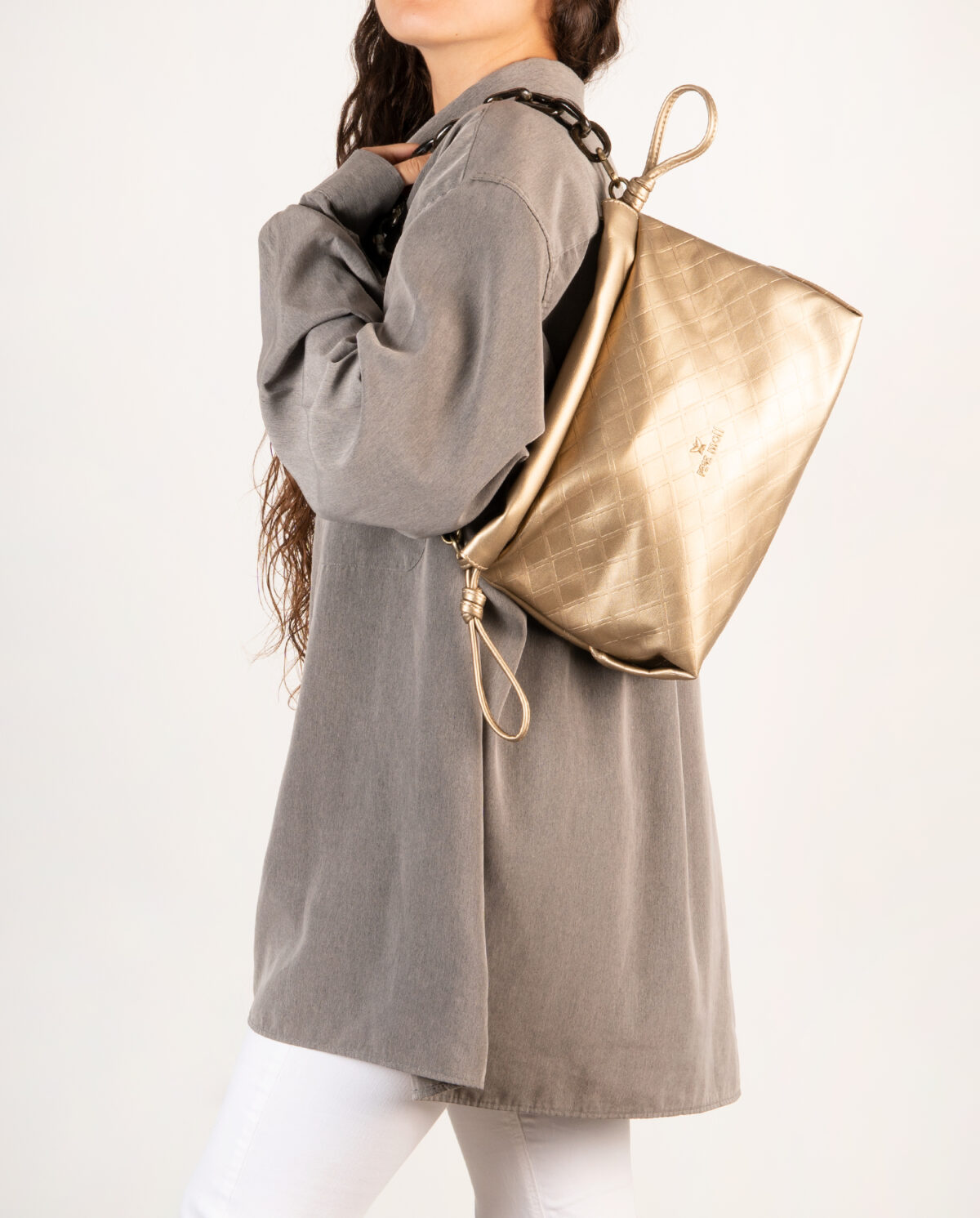 Bolso de hombro oro 232191