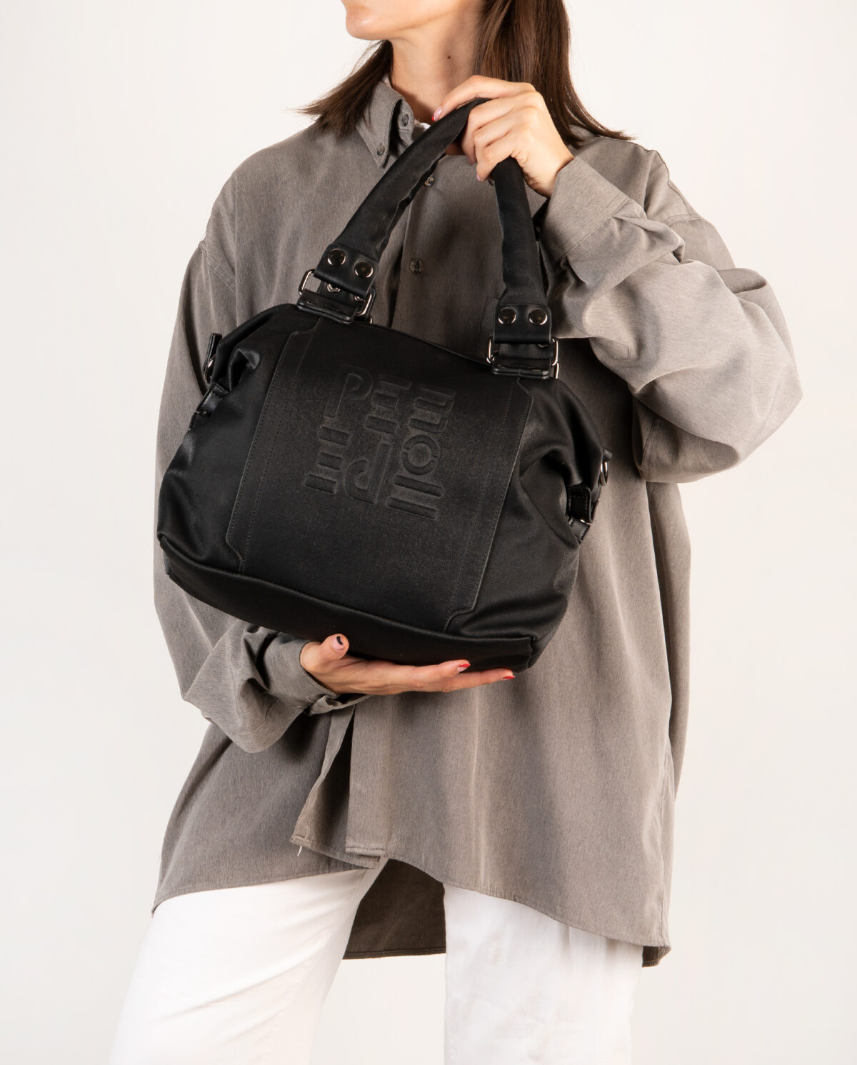 Bolso de mano negro 232320