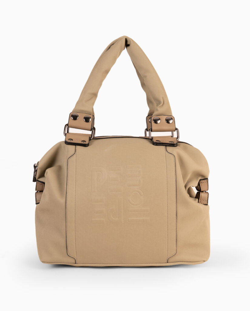 Bolso de mano beige 232320