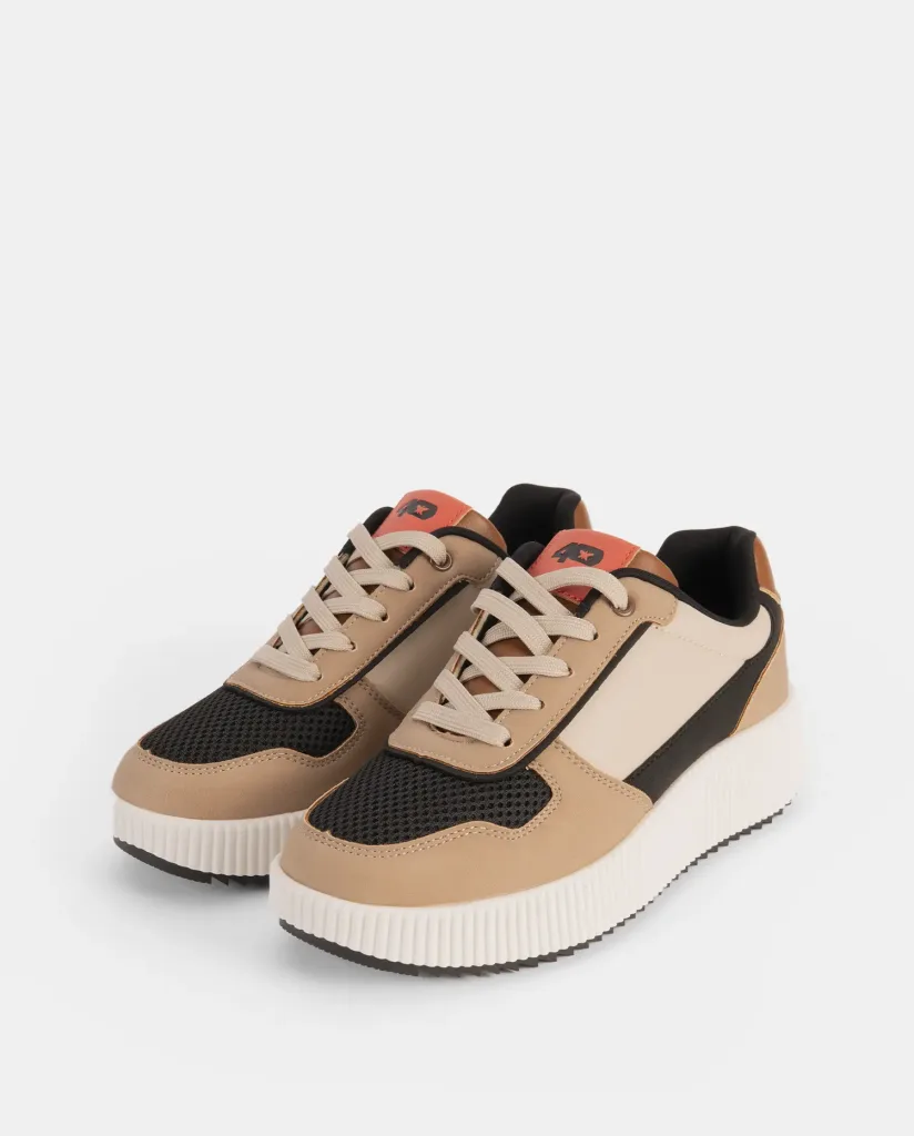Zapatillas de mujer beige 242910