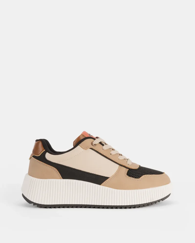 Zapatillas de mujer beige 242910