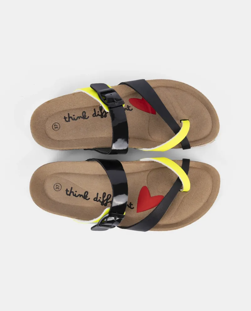 Sandalias de mujer amarillas 251980