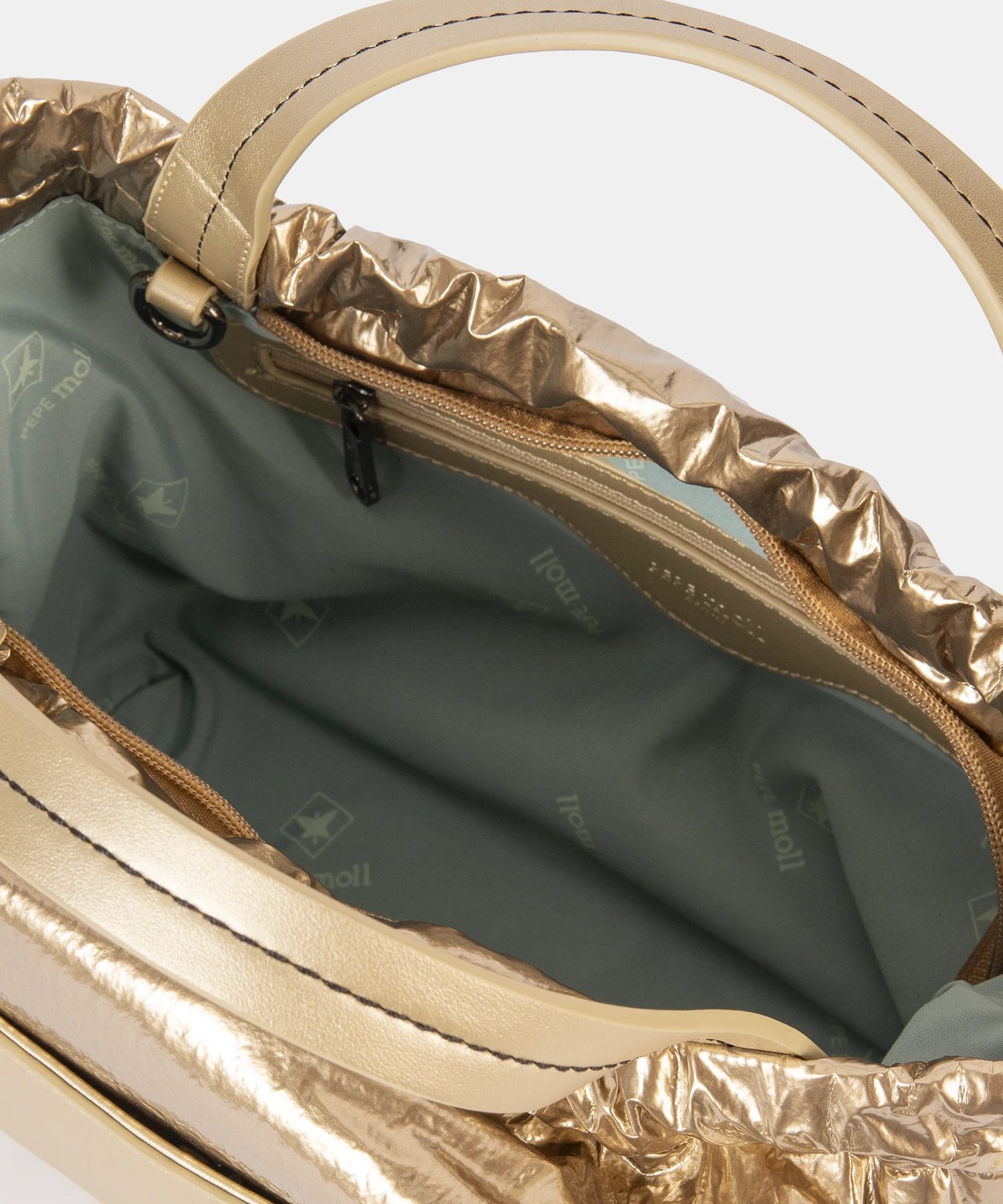 261290 gold interior Bolso de mano 261290