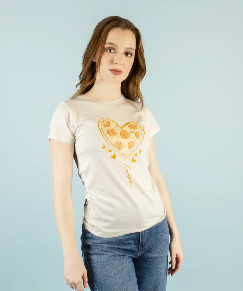 Camiseta beige 261760