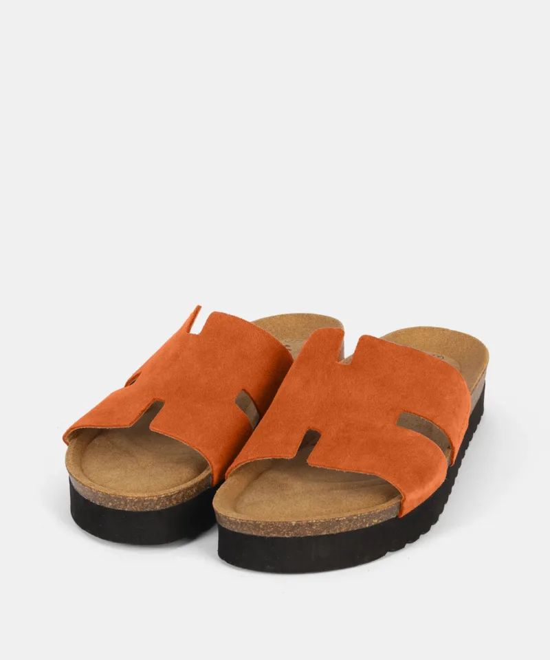 Sandalias de mujer naranjas 261980