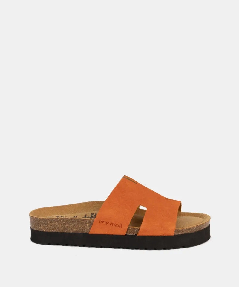 Sandalias de mujer naranjas 261980