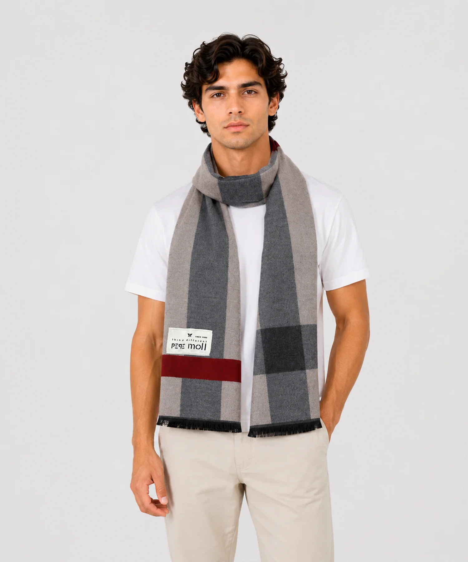 Bufanda de hombre gris 262621 Bufanda de hombre gris 262621