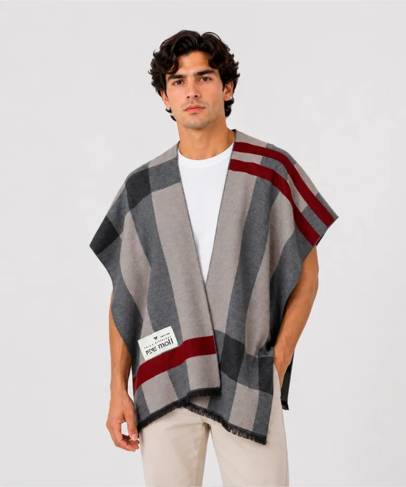 Bufanda de hombre gris 262621