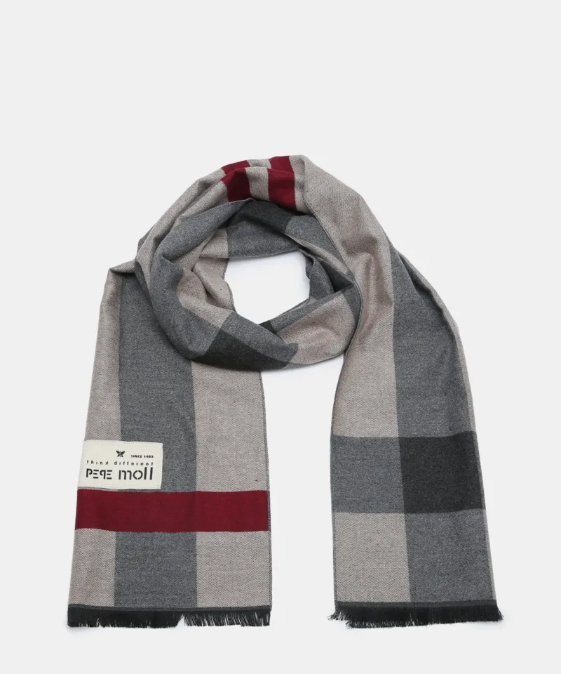 Bufanda de hombre gris 262621