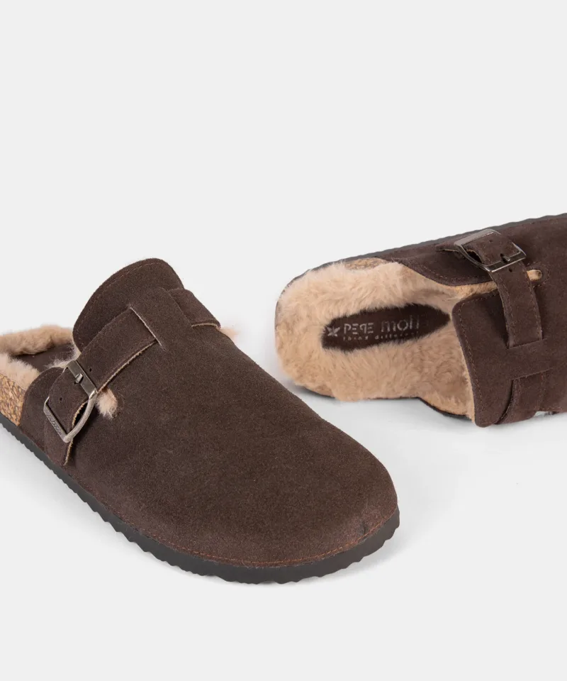 Zuecos de mujer marrones 262692