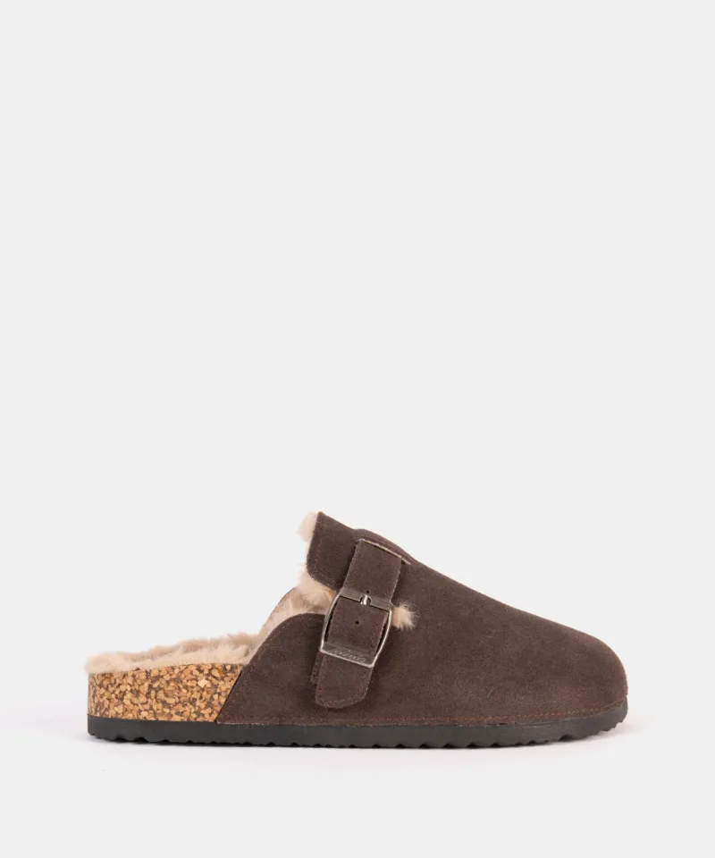 Zuecos de mujer marrones 262692